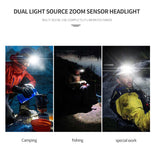 Tube XPG+COB Headlamp Built-in Battery USB Rechargeable W/Magnet | 1327