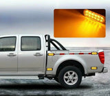 Car/Truck 12V-24V Body Side Warning Light 12LED Ultra-thin Strobe Light Blinker | Yellow