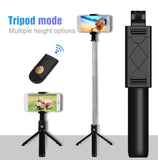 Wireless Bluetooth 2 in 1 Selfie Stick and Phone Tripod W/Remote | iOS & Android | K07