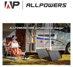 ALLPOWERS 100W Portable Solar Panel Foldable Solar Panel Kit Solar Charger