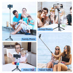 Wireless Bluetooth 2 in 1 Selfie Stick and Phone Tripod W/Remote | iOS & Android | K07