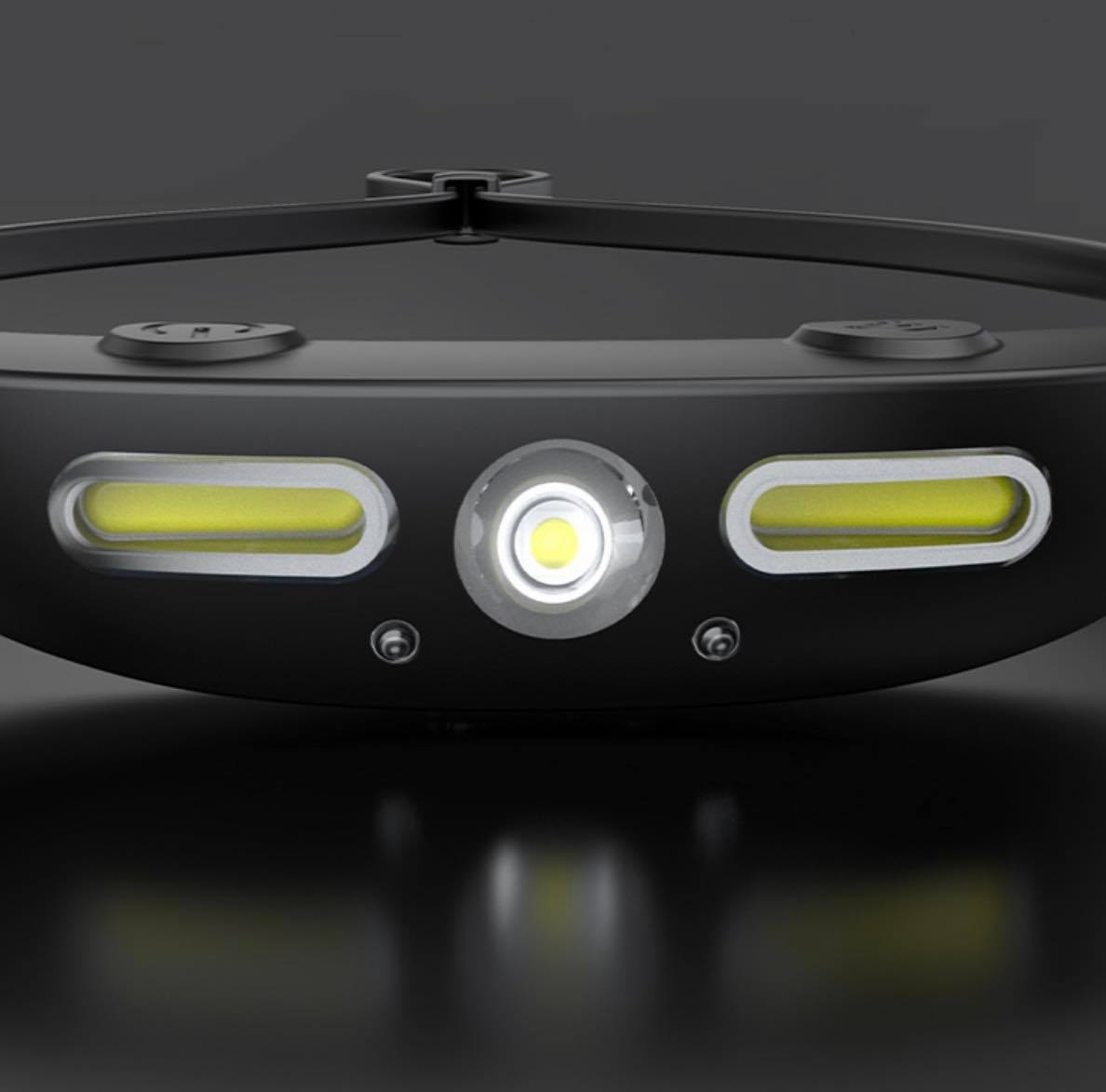 Silicone XPG+COB LED Wave Induction Headlamp Lightweight | KXK-801