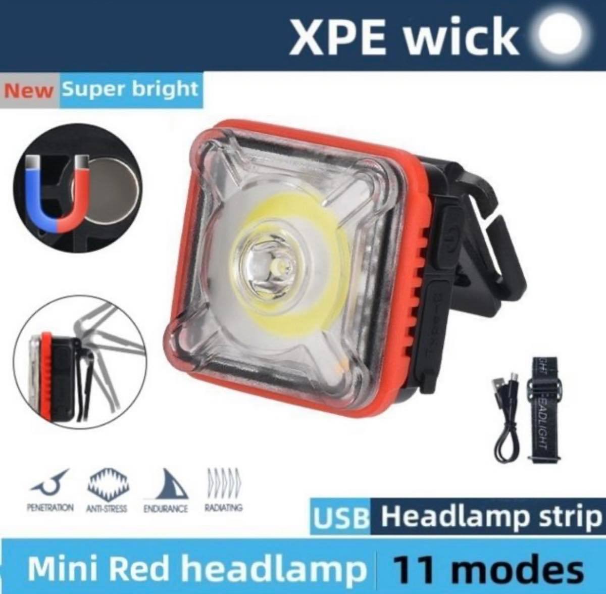 Mini XPE+COB+RGB Multifunction Headlamp W/Magnetic & Stand | 2 Model | WH-089