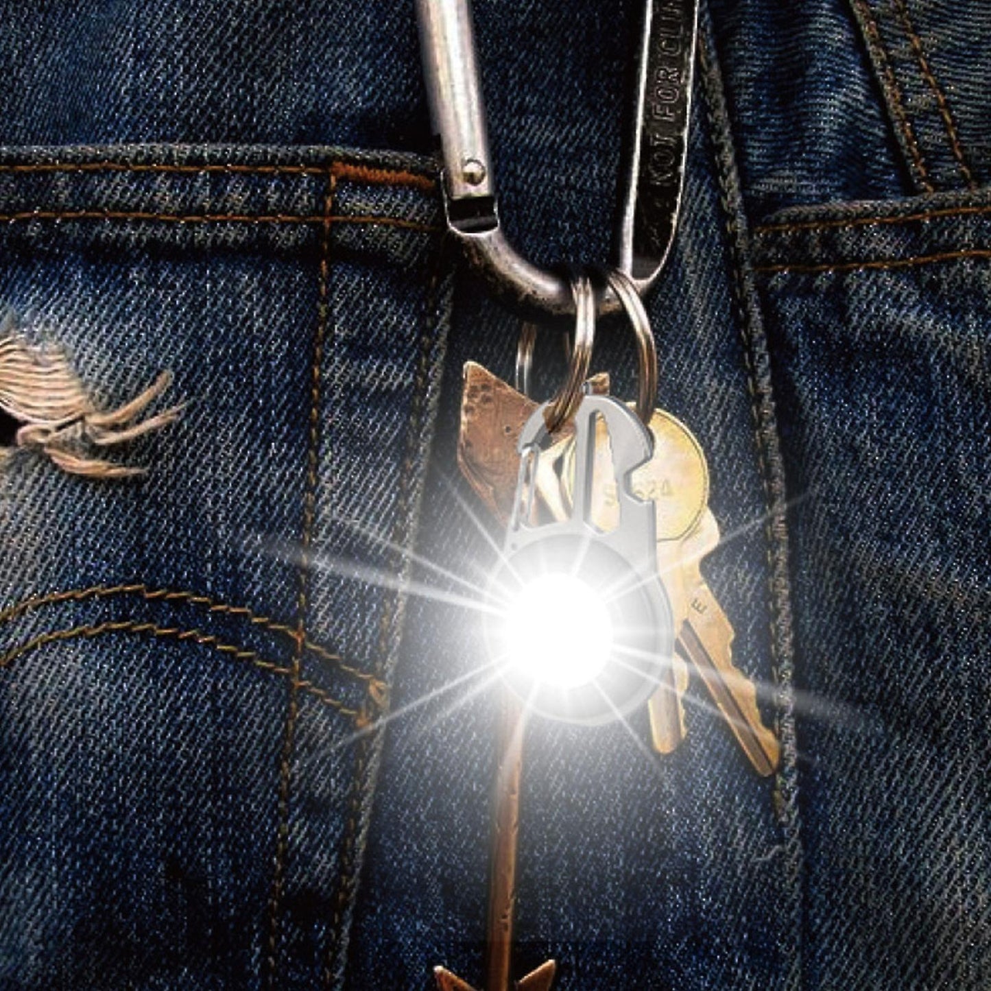 Mini COB Keychain Light W/4in1 Screwdriver & 7in1 Wrench | 2 Styles | Optional Tripod