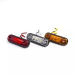 10pcs 3-LED Side Marker Lights 3.4" Truck Trailer Sealed Clearance Lights 12V