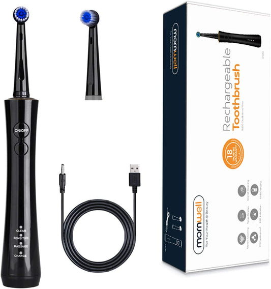 Mornwell Electric Toothbrush USB Fast Charging 3 Modes Rotary Toothbrush