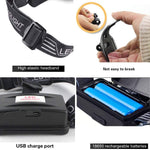5 Cree LED Head Lamp - Rechargeable