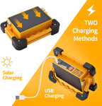 25W 1500LM Portable LED COB Work Light Solar Charge