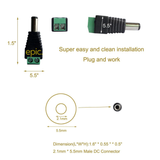 Universal DC Plug Male/Female