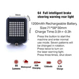 64 LED Bicycle Tail Light