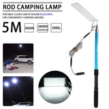 5M 12V Portable 360° Telescopic LED Rod Camping Light | 2 Models