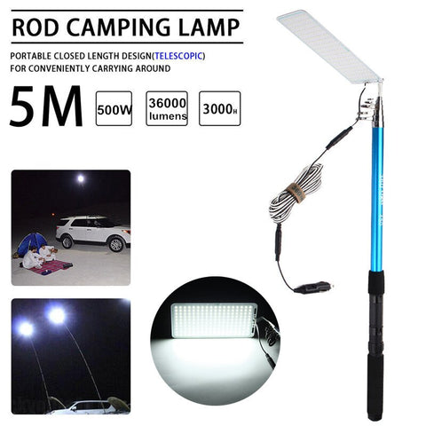 5M 12V Portable 360° Telescopic LED Rod Camping Light | 2 Models