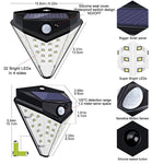 Diamond LED Solar Lamp With Motion Sensor