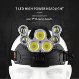 7 LED Adjustable Head Lamp - Rechargeable