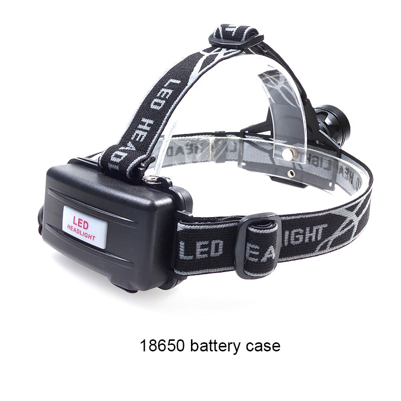 Zoomable Single Cree LED and COB Head Lamp - Rechargeable Type 2