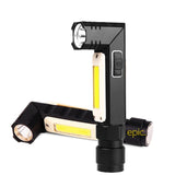 90 Degree USB Rechargeable Flashlight with Magnetic base