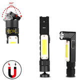 90 Degree USB Rechargeable Flashlight with Magnetic base