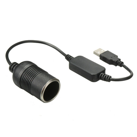 12V Female Cigarette Lighter Socket to USB Port