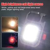 Mini LED COB Keychain Light USB Rechargeable Flashlight | 6 Designs
