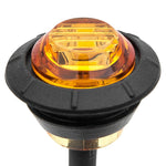 3/4" Amber 3 LED Round Side Marker Light