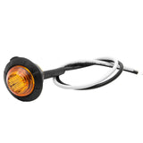 3/4" Amber 3 LED Round Side Marker Light