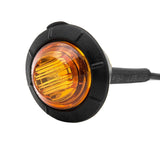 3/4" Amber 3 LED Round Side Marker Light