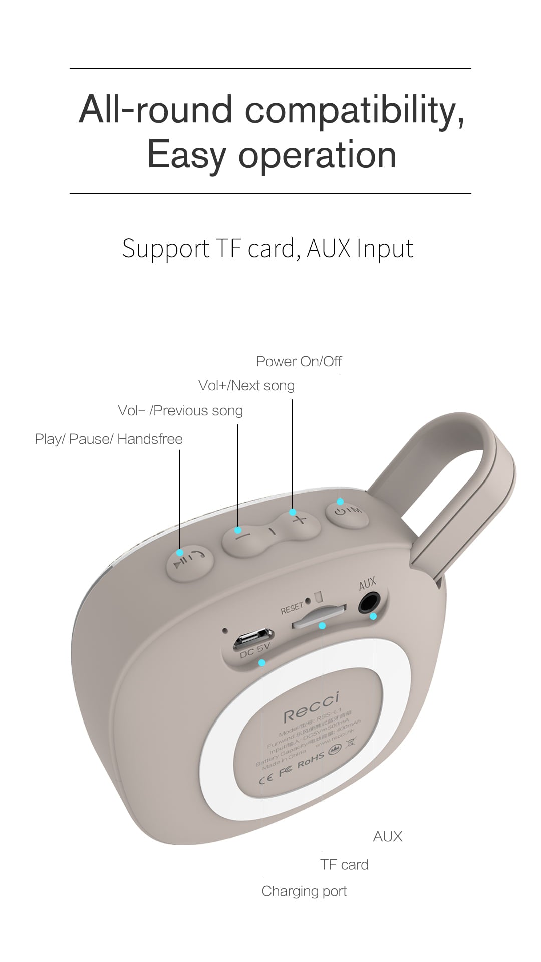 Wireless Bluetooth Portable Speaker
