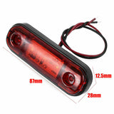 10pcs 3-LED Side Marker Lights 3.4" Truck Trailer Sealed Clearance Lights 12V