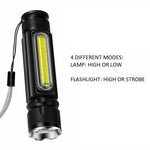 Mini COB LED Torch USB Charge with Magnet