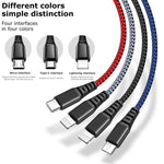 McDodo 4 in 1 Lightning Mirco USB Type-C Fast Charging Cable For iPhone Samsung