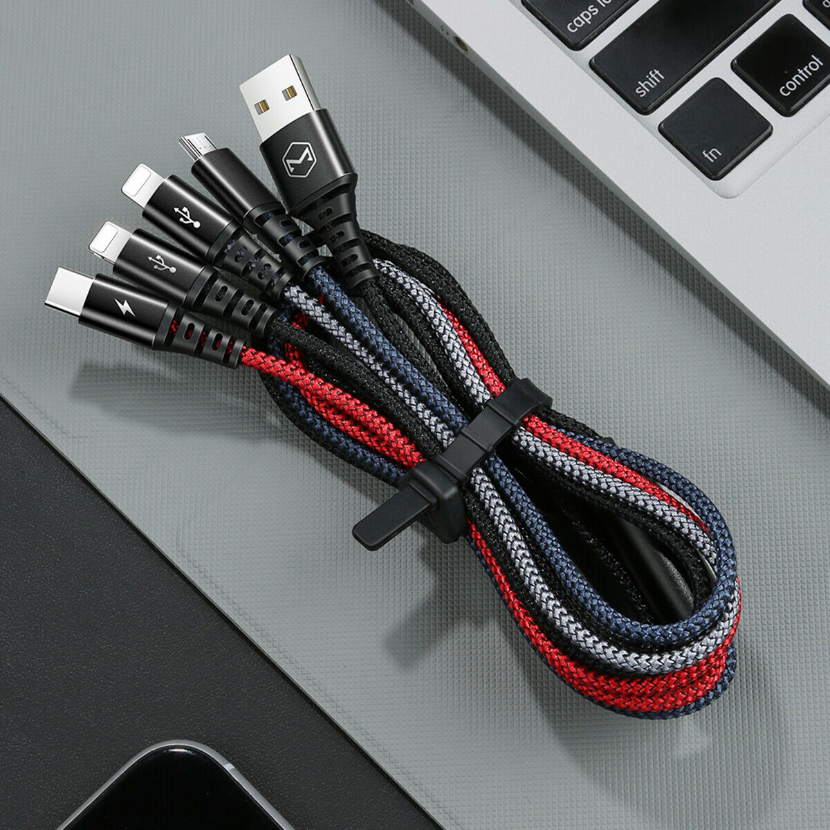 McDodo 4 in 1 Lightning Mirco USB Type-C Fast Charging Cable For iPhone Samsung
