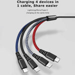 McDodo 4 in 1 Lightning Mirco USB Type-C Fast Charging Cable For iPhone Samsung