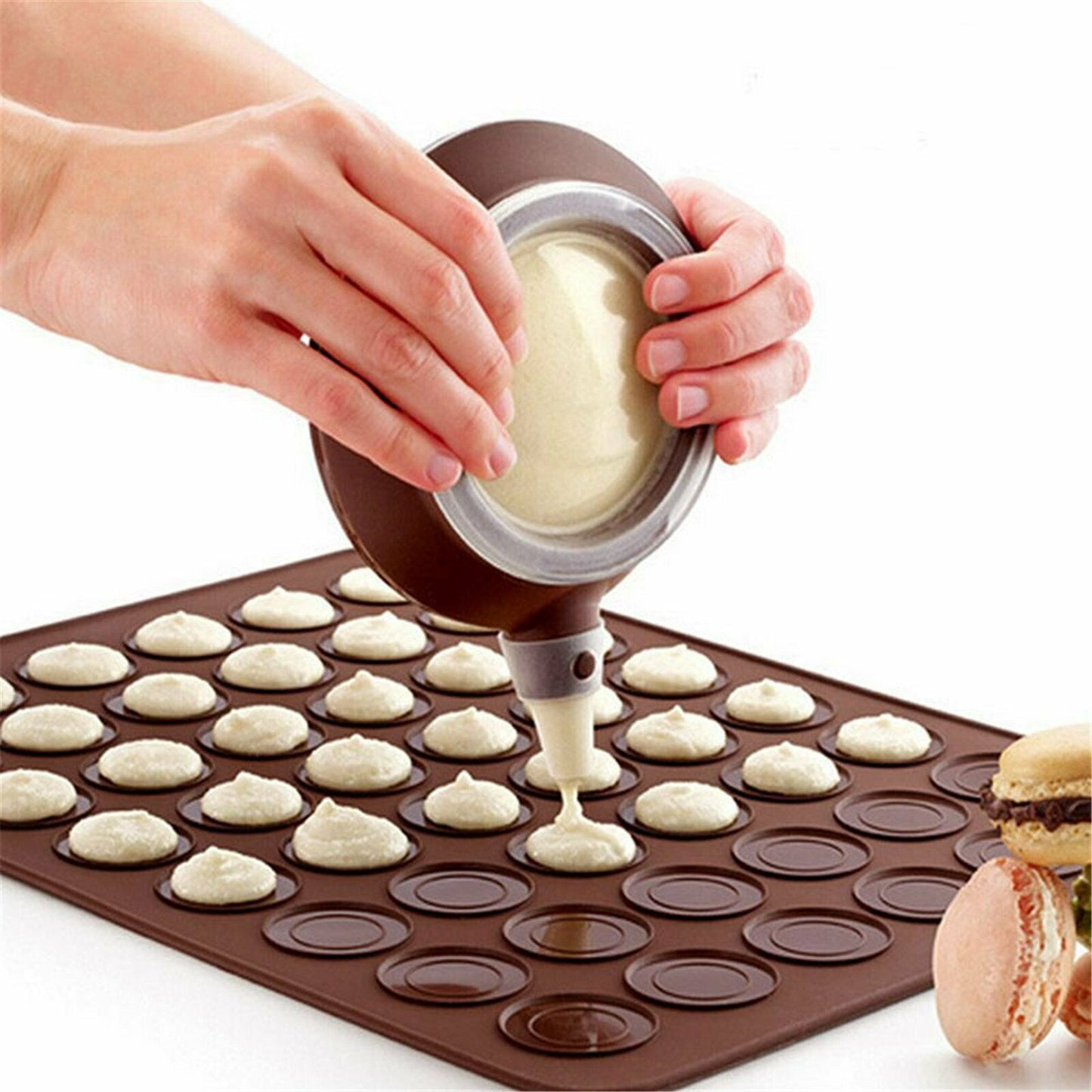 48 Cavity Silicone Cookie/Macaron Oven Baking Sheet