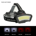 Super Bright COB Adjustable Head Lamp - Rechargeable