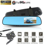 4.3'' FHD 1080P Dual Lens Front and Rear Mirror Camera