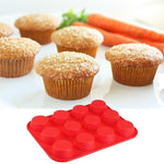 12 Cup Muffin Silicone Mould