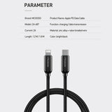 MCDODO PD USB-C Type-C Fast Charging Cable Data Cord Charger For iPhone 12 13 XS