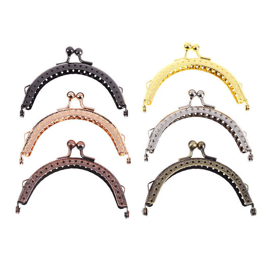 DIY Metal Coin Purse Clutch Bag Frame Kiss Clasp Mouth Clip Lock