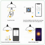 B22 E27 WiFi Smart LED Light Bulb for Alexa Google Home