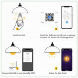 B22 E27 WiFi Smart LED Light Bulb for Alexa Google Home