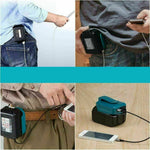 Dual USB Port Phone Charger Battery Adapter For Makita 14.4-18V BL1830/1430ADP05
