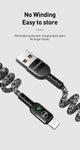 MCDODO Retractable Coiled Spiral Car Charging Sync Cable Cord For iPhone 13 12