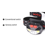 Motion sensor LED head lamp - Rechargeable