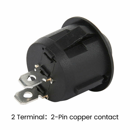 12V 24V 2 Pin Round Rocker Switch